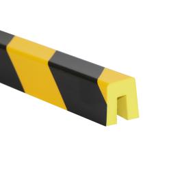 U-vorm 27 x 30 mm schuimprofiel NOMA PROTECT WARNING zwart/ geel